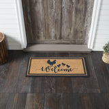 Down Home Hens & Chicks Welcome Door Mat-Lange General Store