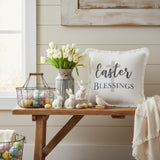 Easter Blessings Cross Pillow-Lange General Store