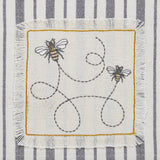 Embroidered Bee Tea Towels-Lange General Store