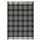Exton Black Tan Plaid Throw-Lange General Store