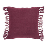 Exton Burgundy Tan Plaid Pillow-Lange General Store