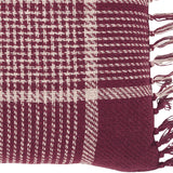 Exton Burgundy Tan Plaid Pillow-Lange General Store