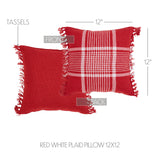 Exton Red Plaid Pillows-Lange General Store