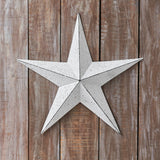 Faceted Metal Wall Star White - Multiple Sizes - Lange General Store