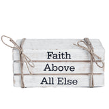 Faith Above All Else Faux Book Stack-Lange General Store