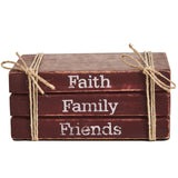 Faith Family Friends Faux Book Stack-Lange General Store