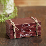Faith Family Friends Faux Book Stack-Lange General Store