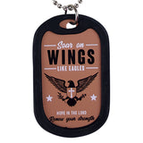 Faith Gear Dogtag Necklace Wings-Lange General Store
