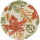 Fall Leaves Braided Trivet 8" Set-Lange General Store