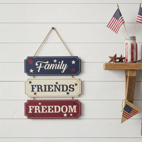 Family Friends Freedom Wall Hanging-Lange General Store