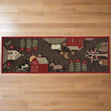 Farm Life Hooked Rug-Lange General Store