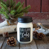 Farmhouse Mason Jar Candle - Balsam & Cedar
