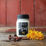 Farmhouse Mason Jar Candle - Harvest Festival-Lange General Store
