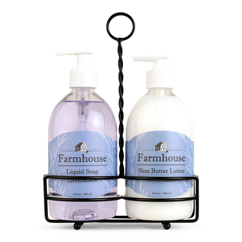 Farmhouse Shea Butter Lotion & Soap Caddy - Lavender-Lange General Store