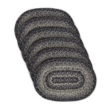 Farmstead Black Braided Placemat - Set of 6