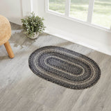 Farmstead Black Collection Braided Rugs - Oval - Lange General Store