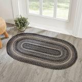 Farmstead Black Collection Braided Rugs - Oval - Lange General Store