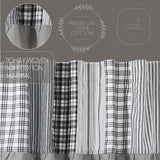 Farmstead Black Patchwork Valance
