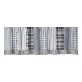 Farmstead Black Patchwork Valance