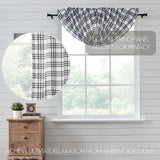 Farmstead Black Plaid Balloon Valance