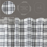 Farmstead Black Plaid Balloon Valance