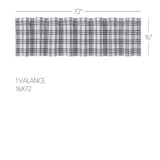 Farmstead Black Plaid Valance