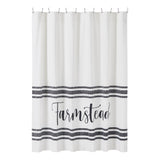 Farmstead Black Stripe Shower Curtain-Lange General Store