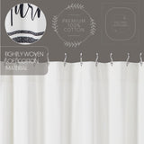 Farmstead Black Stripe Shower Curtain