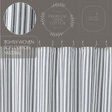 Farmstead Black Ticking Stripe Shower Curtain