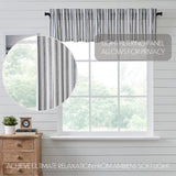 Farmstead Black Ticking Stripe Valance