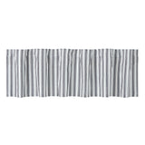 Farmstead Black Ticking Stripe Valance
