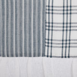 Farmstead Blue Patchwork Valance-Lange General Store