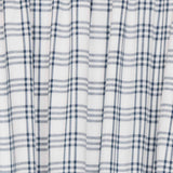 Farmstead Blue Plaid Prairie Swag Curtains