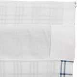 Farmstead Blue Plaid Swag Curtains