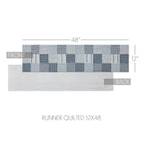 Farmstead Blue Quilted Table Runners-Lange General Store