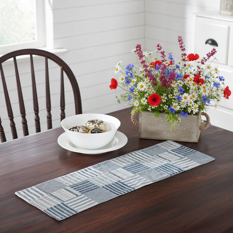 Farmstead Blue Quilted Table Runners - Lange General Store