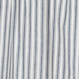 Farmstead Blue Ticking Stripe Blackout Panel Curtain-Lange General Store