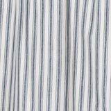 Farmstead Blue Ticking Stripe Blackout Panel Curtain-Lange General Store