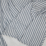 Farmstead Blue Ticking Stripe Quilt Coverlet