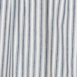 Farmstead Blue Ticking Stripe Swag Curtains