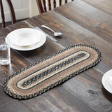 Farmstead Charcoal Braided Table Runner - Lange General Store