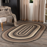 Farmstead Charcoal Collection Braided Rugs - Oval - Lange General Store