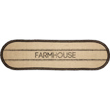 Farmstead Charcoal Farmhouse Braided Table Runners-Lange General Store