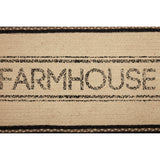 Farmstead Charcoal Farmhouse Braided Table Runners-Lange General Store