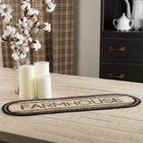 Farmstead Charcoal Farmhouse Braided Table Runners - Lange General Store