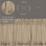 Farmstead Charcoal Gather Valance-Lange General Store