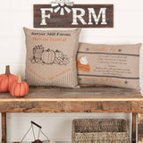 Farmstead Charcoal Harvest Festival Pillow-Lange General Store