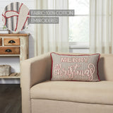 Farmstead Charcoal Merry Christmas Pillow-Lange General Store