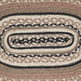 Farmstead Charcoal Oval Braided Placemat-Lange General Store