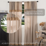 Farmstead Charcoal Patchwork Panel Curtains